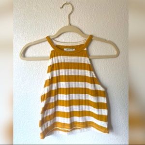 Striped Cropped Tank Top